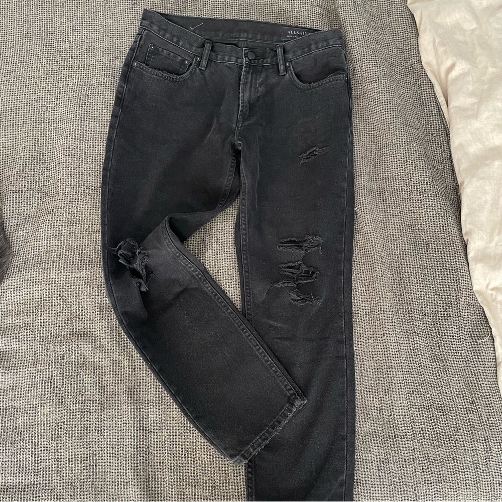 ALLSAINTS MUSE - cropped straight leg low waist